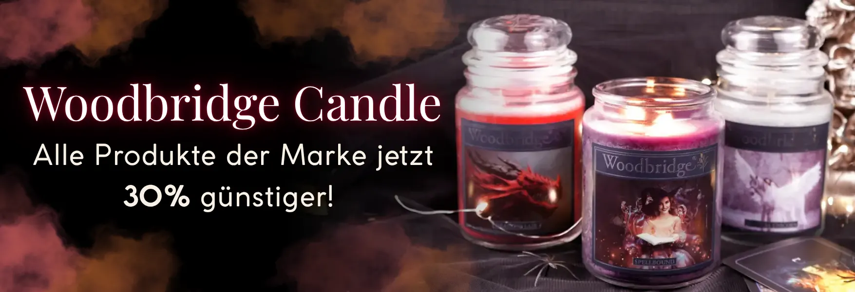 Alle Produkte der Marke Woodbridge Candle -30% bei Candle World!
