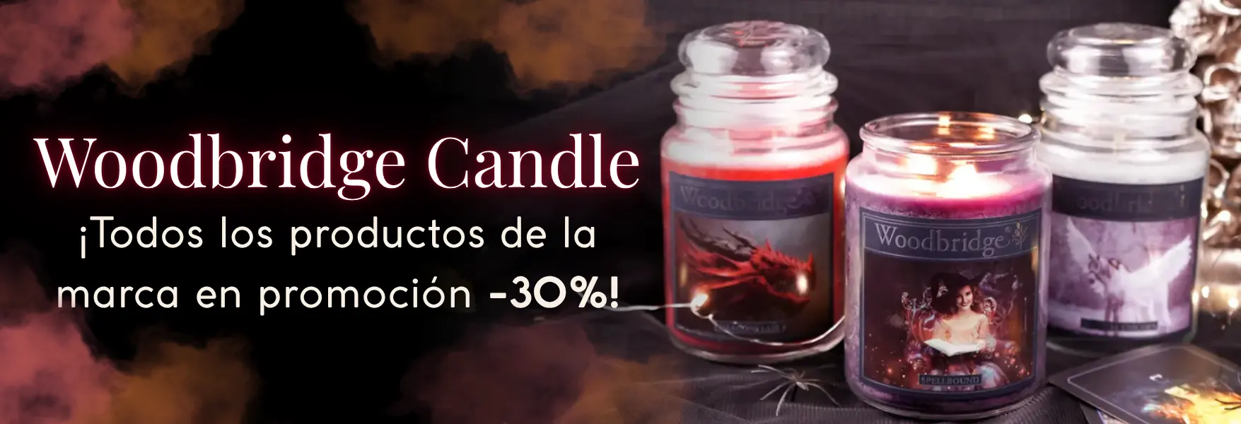 ¡Todos los productos de la marca Woodbridge Candle -30% en Candle World!