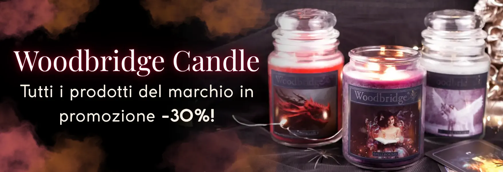 Tutti i prodotti del marchio Woodbridge Candle -30% da Candle World!