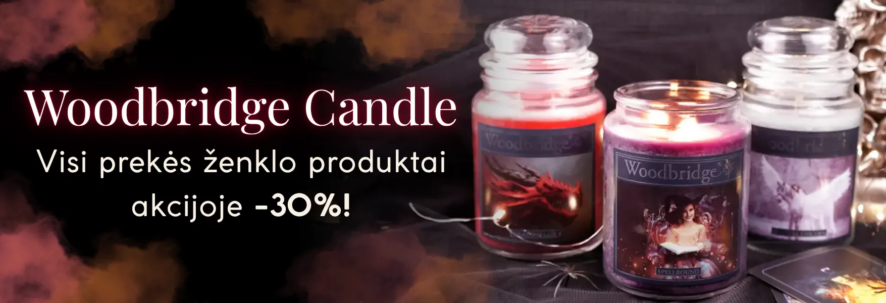Visi Woodbridge Candle gaminiai -30 % Candle World parduotuvėje!