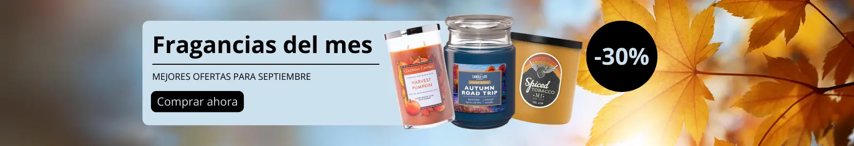 ¡Las mejores velas aromáticas para septiembre en Candle World!