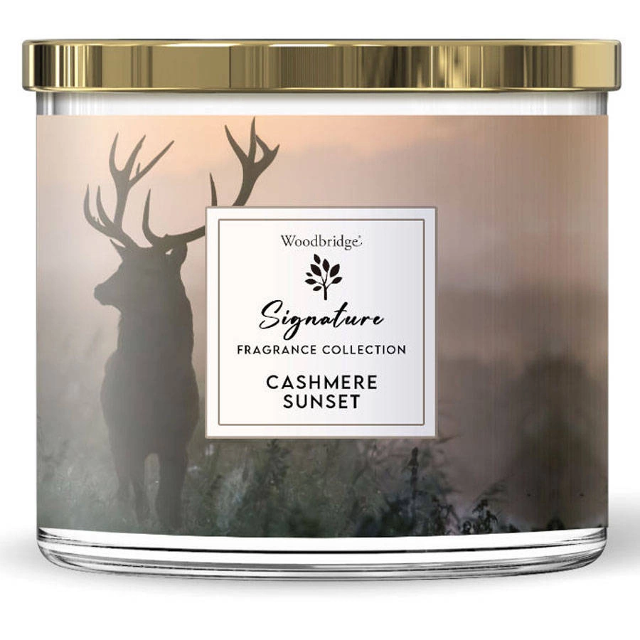 Autumn scented candle Cashmere Sunset Woodbridge