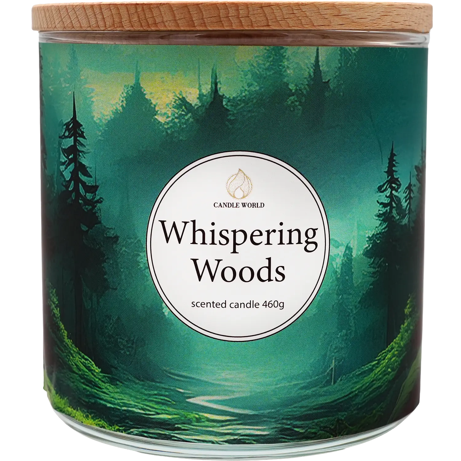 Duża świeca zapachowa w szkle Whispering Woods Candle World