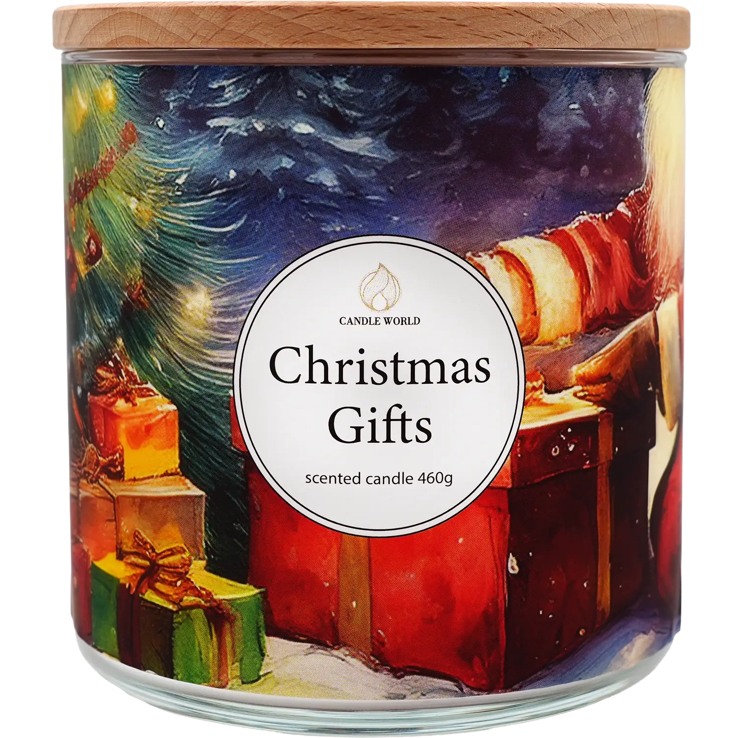Bougie parfumée grand format Candle World Christmas Gifts, 3 mèches