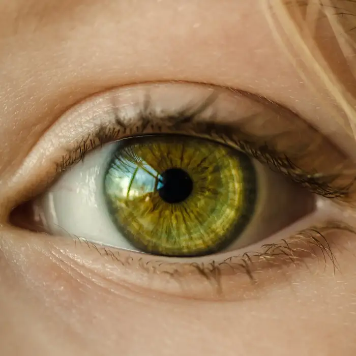 Green eyes - nature and sensuality