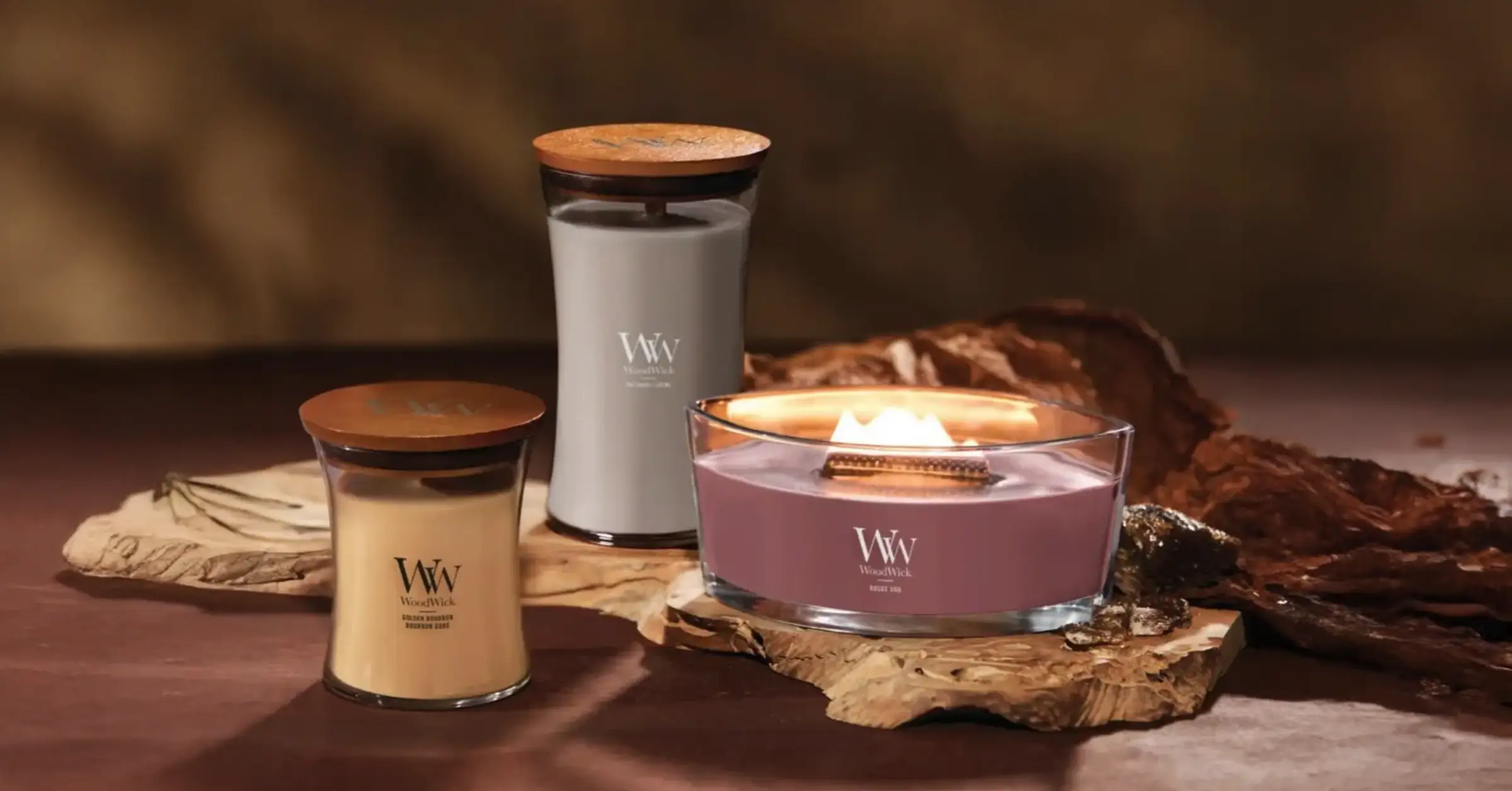 New limited autumn winter 2025 collection Woodwick Opulent Woods candles