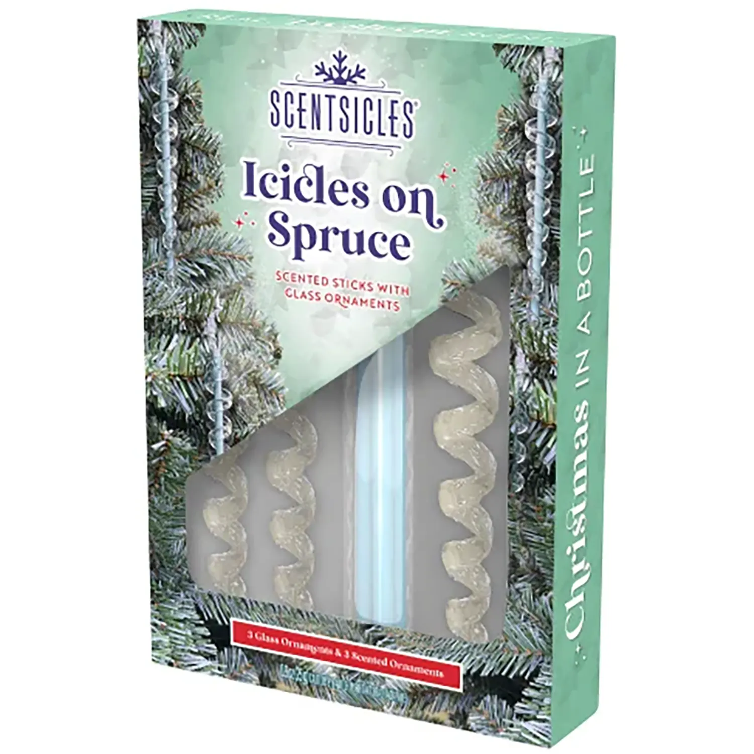 Glasanhänger Eiszapfen auf Fichte - Eleganz und Aroma in einem Scentsicles