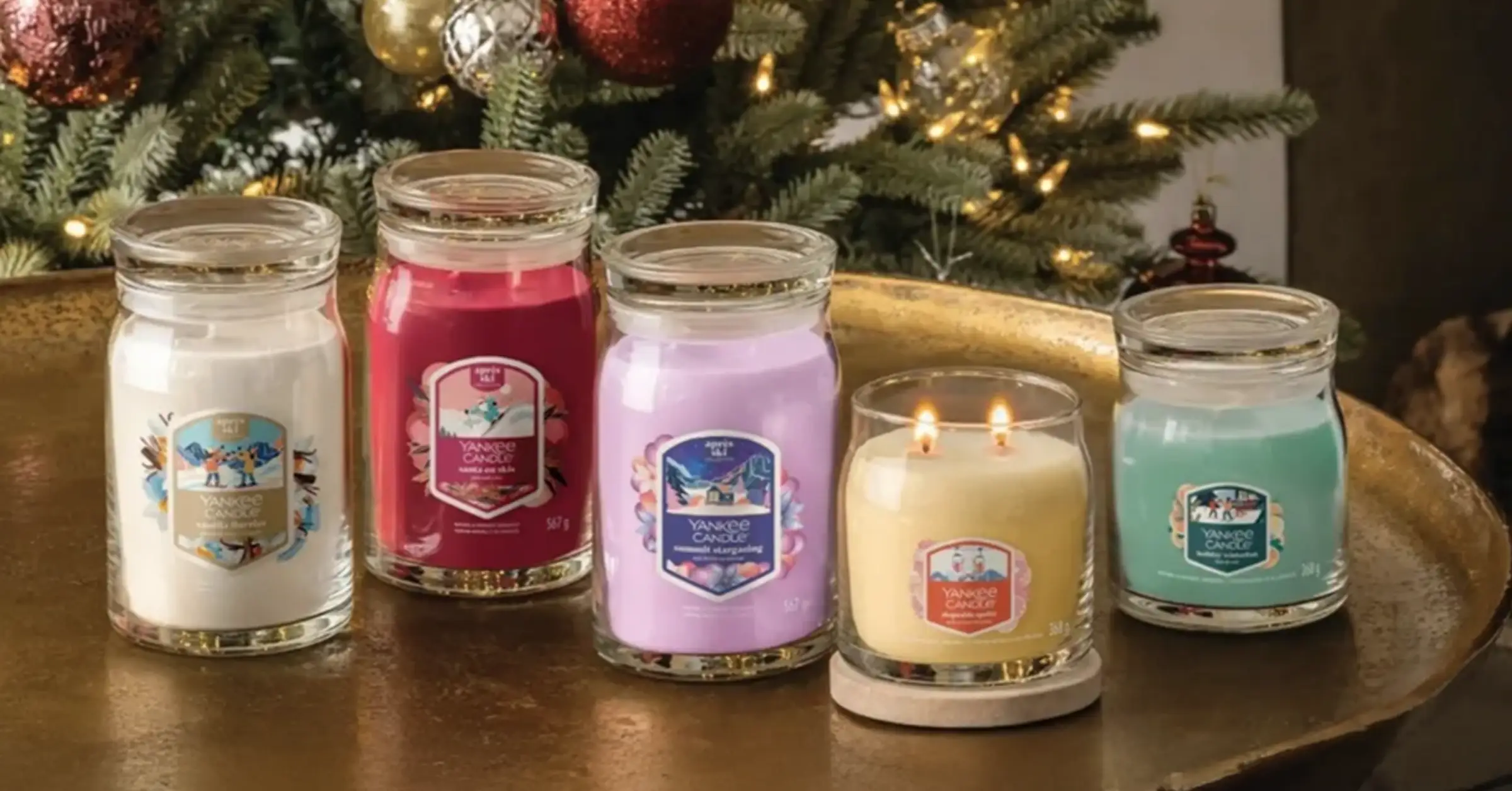 Christmas scented candles Yankee Candle - collection Après Ski Collection 2025