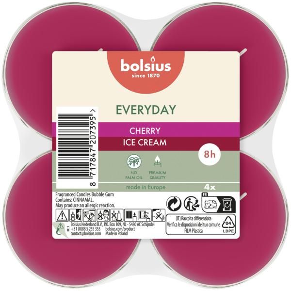 Bolsius Everyday podgrzewacze zapachowe maxi Everyday - Wiśniowe Lody