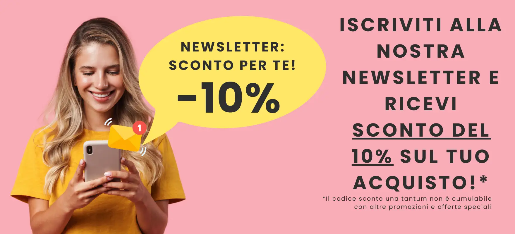 Sconto per l'iscrizione alla newsletter Candle World