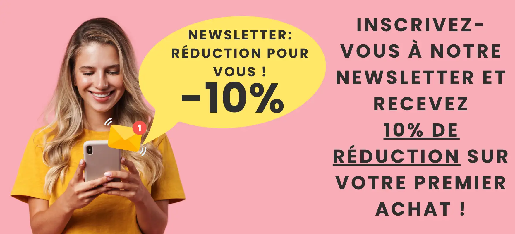 Réduction pour l'inscription à la newsletter Candle World