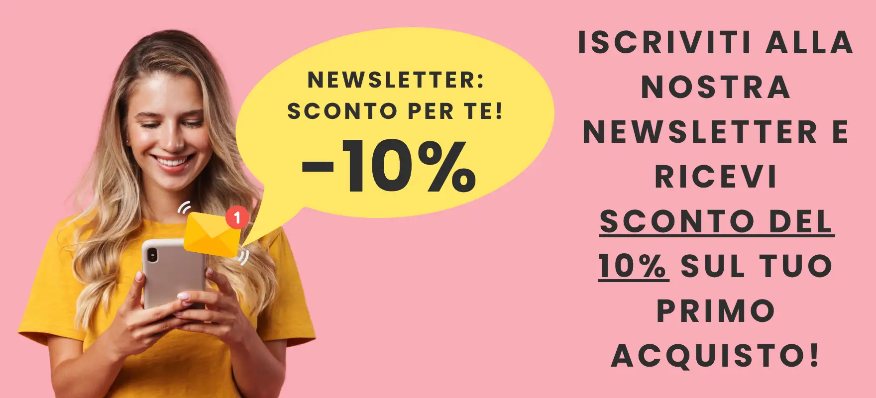 Sconto per l'iscrizione alla newsletter Candle World