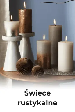 Świece rustykalne