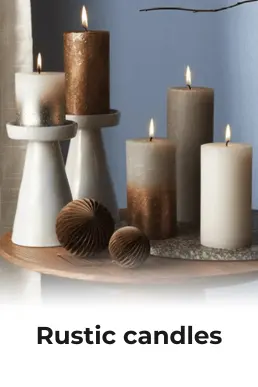 Rustic candles