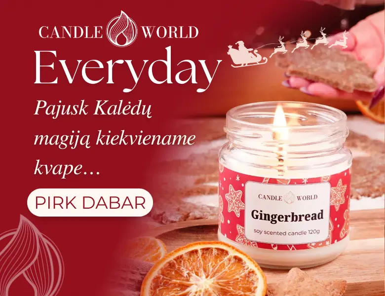 Kalėdiniai kvapai Candle World Everyday