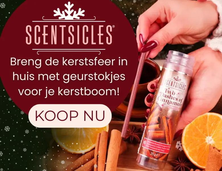 Geurstokjes voor de kerstboom