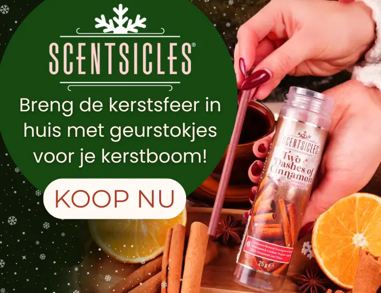 Scentsicles geuren voor de kerstboom