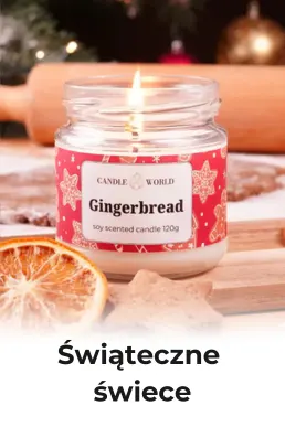 Świąteczne świece zapachowe