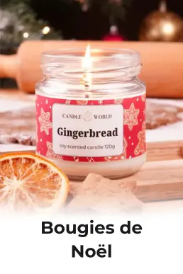 Bougies parfumées de Noël