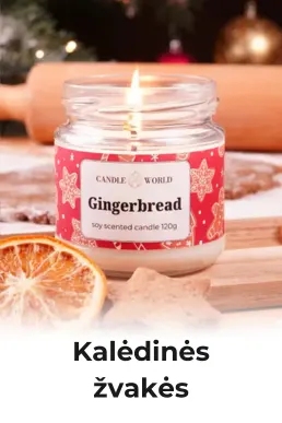 Kalėdinės kvapnios žvakės