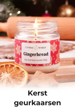 Geurkaarsen voor Kerstmis