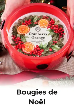Bougies parfumées de Noël
