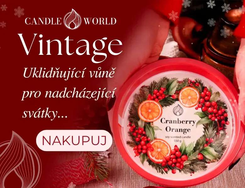 Vánoční svíčky Vintage