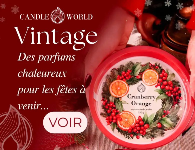Bougies de Noël vintage