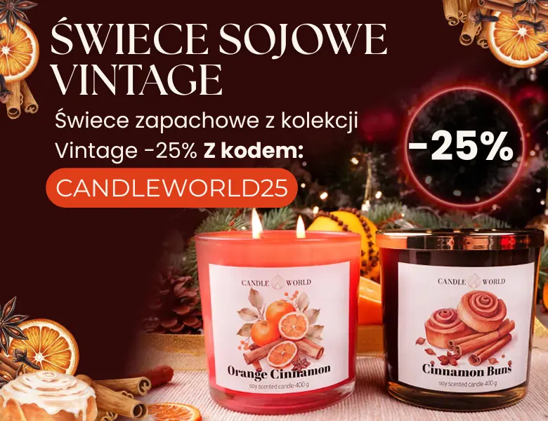 Kolekcja Vintage -25% z kodem: CANDLEWORLD25
