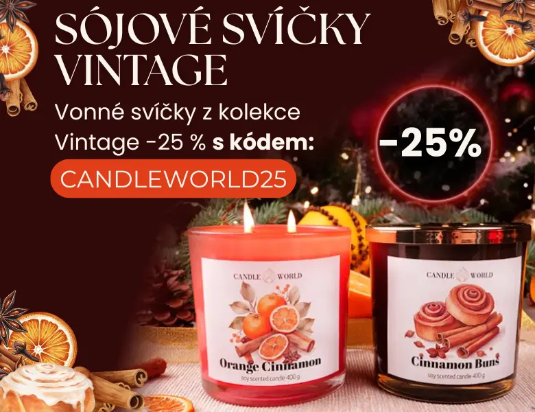 Kolekce Vintage -25 % s kódem: CANDLEWORLD25