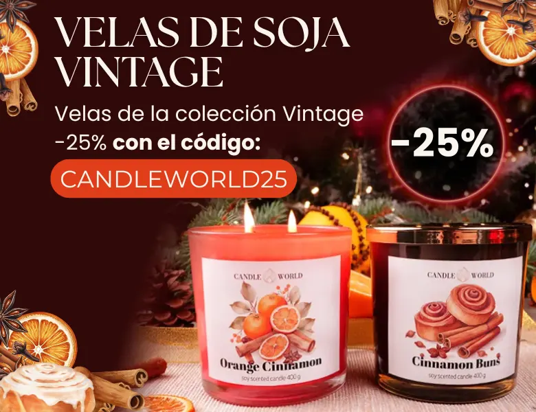 Colección Vintage -25% con el código: CANDLEWORLD25