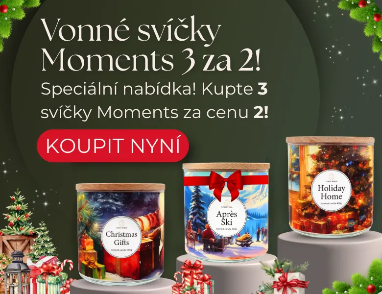 Svíčky Candle World Moments 3 za 2!