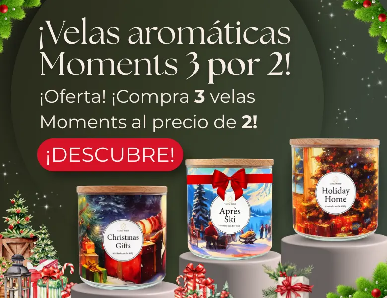 ¡Velas Candle World Moments 3 por 2!