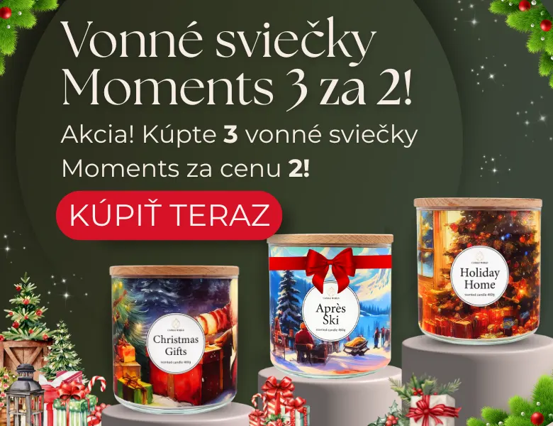 Sviečky Candle World Moments 3 za 2!