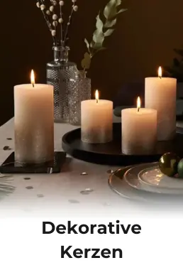 Dekorative Kerzen