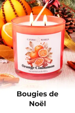 Bougies parfumées de Noël