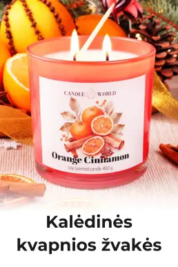 Kalėdinės kvapniosios žvakės