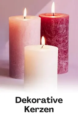 Dekorative Kerzen