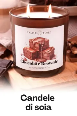 Candele profumate di soia