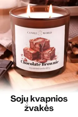 Sojų kvapnios žvakės