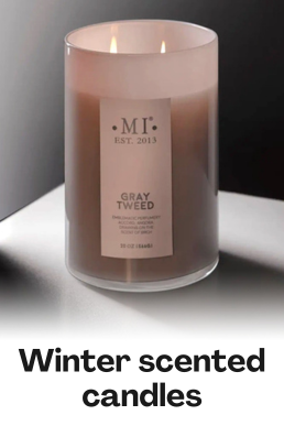 Winter scented candles
