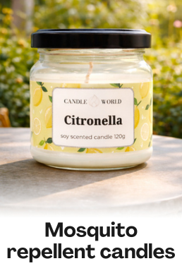Mosquito repellent candles