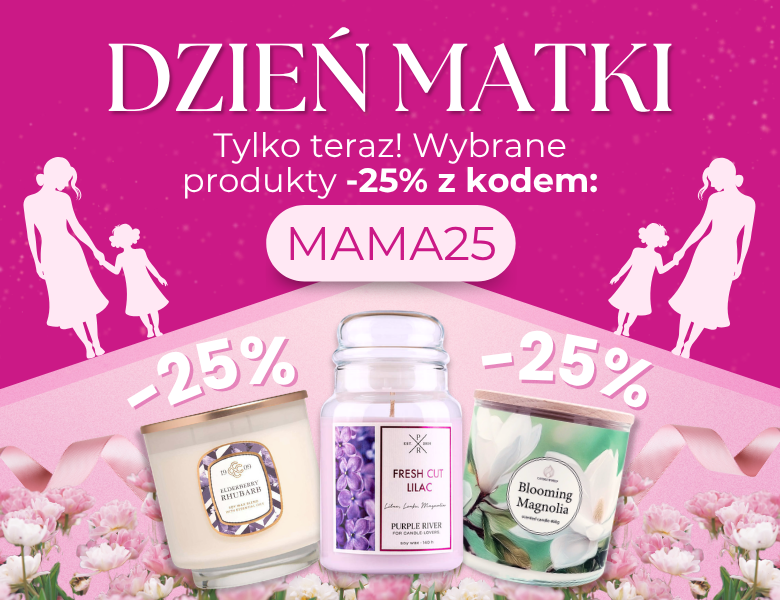 Dzień Matki -25% z kodem: MAMA25