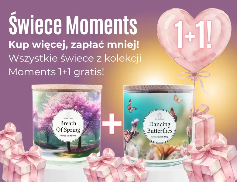 Świece Moments 1+1 gratis!