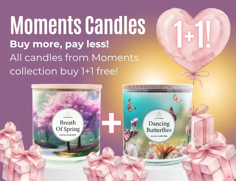Moments 1+1 candles free!