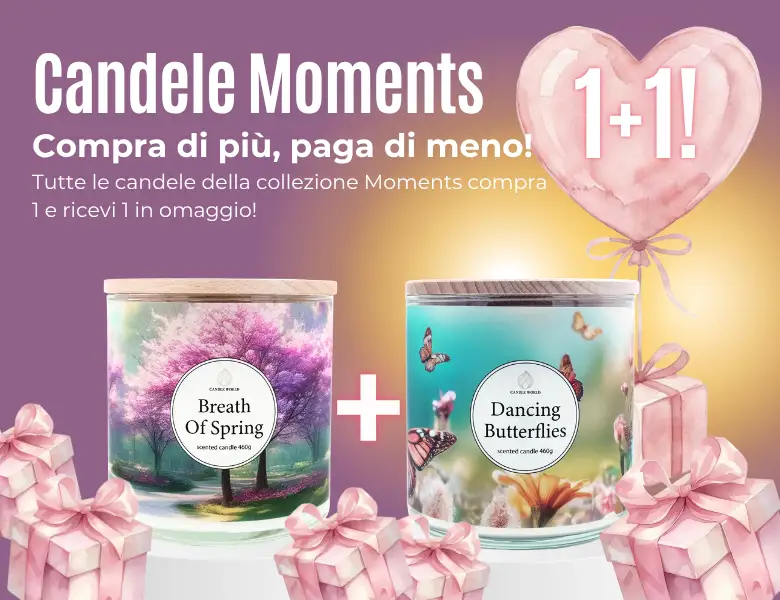 Moments 1+1 candele gratis!