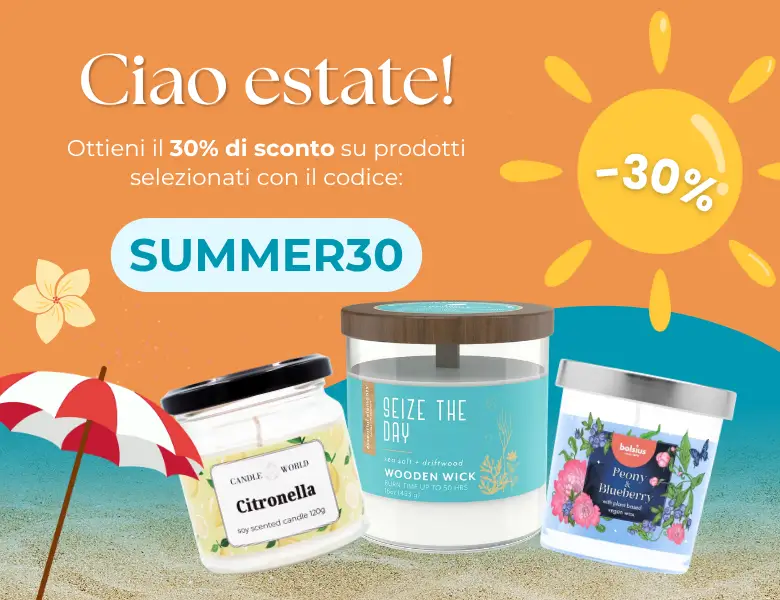 Fragranze estive con il 30% di sconto utilizzando il codice SUMMER30