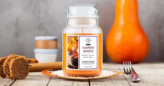 Pumpkin scented candles perfect for fall and all year round!