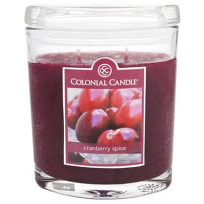Ovale geurkaars Colonial Candle 226 gr - Cranberry Spice
