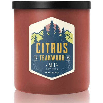 Sojová vonná svíčka pro muže Citrus Teakwood Colonial Candle